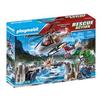 Operação Transporte Aéreo Rescue Action Playmobil