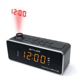 Rádio Despertador MUSE M-188P (Preto – Alarme Duplo – Função Snooze – Pilhas)