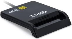 TooQ TQR-211B Leitor de Cartões DNIe USB-C Preto