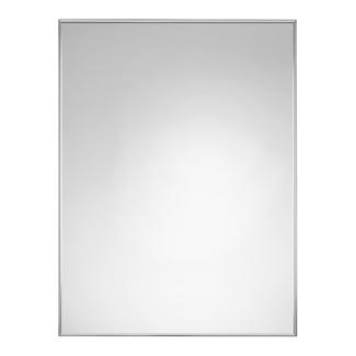 Espelho de casa de banho rectangular com moldura de alumínio 110cm Disbainu Prata 110 x 60 cm