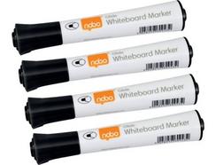 Pack de 10 marcadores NOBO c/ponta redonda de 2mm (Preto)