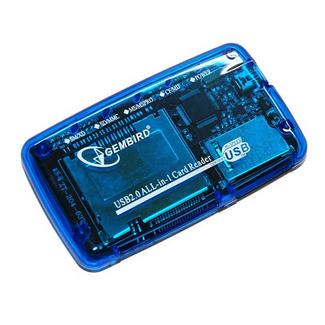 Gembird Leitor de Cartões USB2.0 Azul (FD2-ALLIN1)
