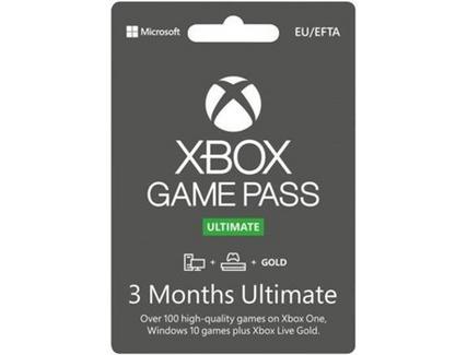 Cartão Xbox Game Pass Consola 3 Meses (Formato Digital)