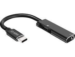 Adaptador + Carregador SBS (USB-C – Jack 3.5 mm – Preto)