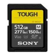 Cartão de memória Sony 512GB da série SF-M com especificação TOUGH