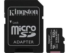 Cartão de Memória KINGSTON 512GB Micro SD Canvas Select Plus 100R A1 C10 + Adaptador