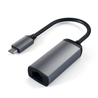Adaptador Satechi USB-C para gigabit ethernet Cinzento sideral
