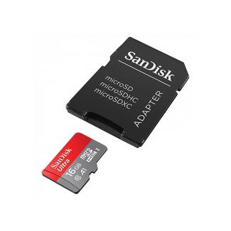 Cartão de Memória SanDisk Micro SDXC Classe 10 A1 de 16 GB + Adaptador