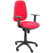 Cadeira de Escritório Operativa PIQUERAS Y CRESPO Tarancón Vermelho (Braços reguláveis – Tecido)