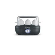 SEVERIN – Cozedor de Ovos Severin EK3166 com Controlo do Tempo de Cozedura de 6 Ovos – Preto e Prateado Preto / Prateado
