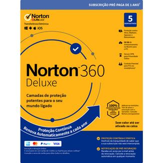 Norton 360 Deluxe 50GB 1 User 5 Device