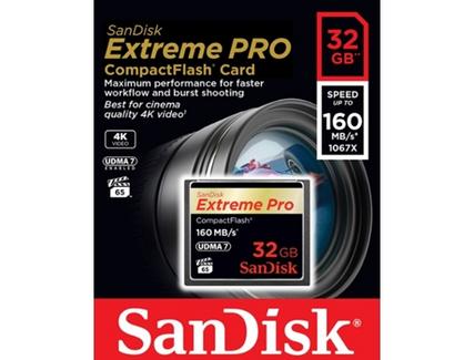 SanDisk Extreme Pro CF 32GB 160MB/s  SDCFXPS-032G-X46