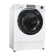Máquina de Lavar e Secar Roupa Carga Frontal Encastrável Haier HWDQ90B416FWB-S de 9 Kg com Motor Inverter e Antibactérias – Branco
