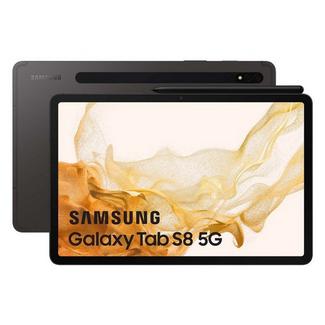 Tablet Samsung Galaxy Tab S8 8GB 128GB Wi-Fi + 5G + S-Pen – Preto