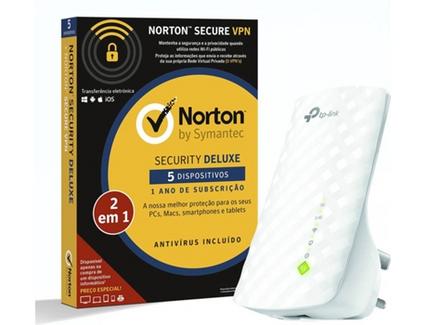 Pack Sofware NORTON Security deluxe + TPLINK Signal Extender