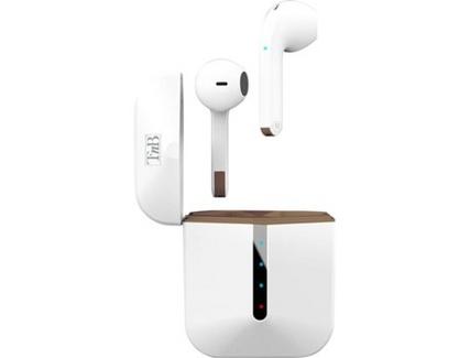 Auriculares Bluetooth True Wireless T’NB Zip (In Ear – Microfone – Branco)