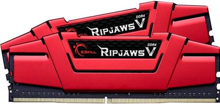 Memória RAM G.SKILL Ripjaws V 16GB (2x8GB) DDR4-3600MHz CL19 Vermelha