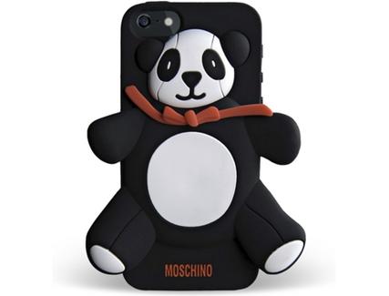 Capa MOSCHINO Panda Agostino iPhone 5, 5s, SE Preto