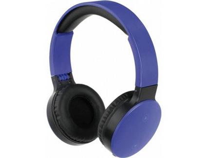 Auscultadores Bluetooth CLIPSONIC TES164B (Over Ear – Microfone – Azul)