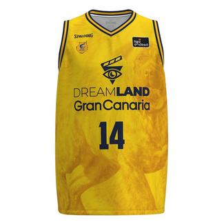 Spalding – T-shirt de Criança 1.º Equipamento Gran Canaria 2023-2024 11-12 Anos