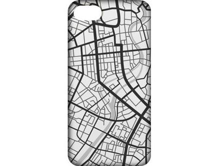 Capa iPhone 6, 6s, 7, 8 FUNNY CASES Mapa Multicor