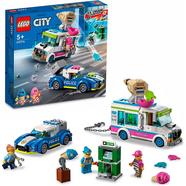 LEGO City Perseguição Policial de Carro dos Gelados Kit de Construção para 5+ Anos com 2 Personagens LEGO City