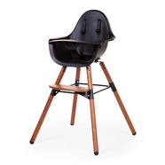 Cadeira de refeições Evolu 2 madeira / preto 2 em 1