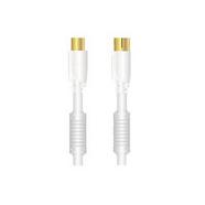 SINOX – Cabo Coaxial Sinox M/F 90DB 100Hz SXV-8832 2m – Branco