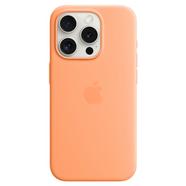 Capa APPLE iPhone 15 Pro Silicone com MagSafe Sorvete de laranja