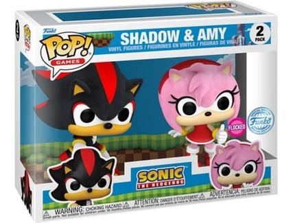 Figura FUNKO Pop! Games: Sonic – Shadow & Amy Rose (Exclusivo Worten)