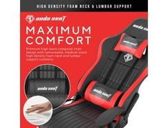 Cadeira de Gaming Anda Seat Jungle Series black&Red M pvc & steel