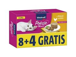 Pack Natal para Gatos VITAKRAFT Poésie Mousse (Sabor: Frango – Pack 8+4 Unidades)