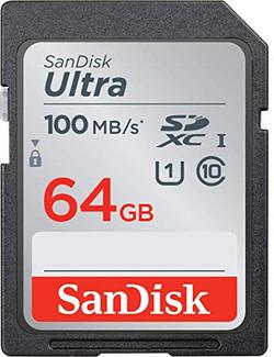 Cartão de Memória SANDISK Ultra 64GB SDXC100MB/s