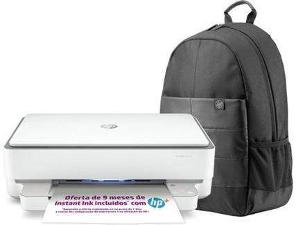 Bundle Impressora Multifunções HP Envy 6032e + Mochila HP Classic 15.6” (Jato de Tinta – Até 10 ppm – 9 Meses de Instant Ink incluídos com HP+)