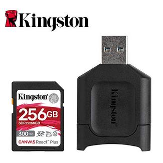 Cartão de Memória SD KINGSTON React Plus (256 GB – Class 10, UHS-II, U3, V90)