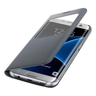 Capa Flip View Cover para Galaxy S7 Edge Prateado