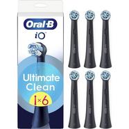 Recarga Escovas Dentes IO Ultimate Clean Preto (6 unidades)