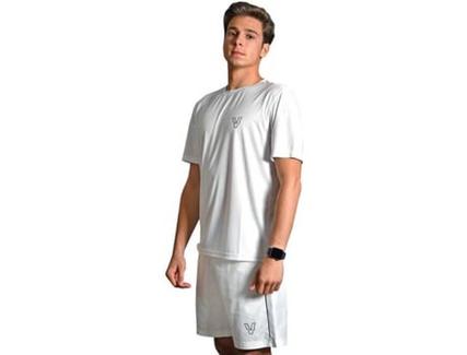 T-shirt de Homem VOLT PADEL Performance Branco para Padel (Tamanho: S)