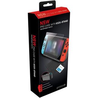 Gioteck NSW Pro Case Bolsa Stand Magnética + Cristal Temperado 9H para Nintendo Switch