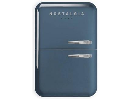 Powerbank SBS Nostalgia (5000 mAh – 2 USB – 1 MicroUSB – Azul)