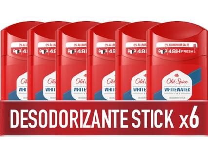 Desodorizante Stick OLD SPICE Whitewater (6 x 50 ml)
