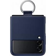 Capa em Silicone com Argola para Samsung Galaxy Z Flip 3 – Azul Azul-marinho