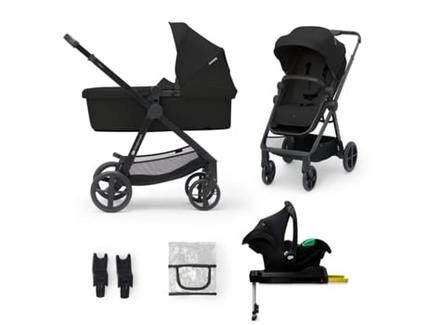 Carrinho de Bebé KINDERKRAFT Newly Mink Pro Preto (4 em 1)