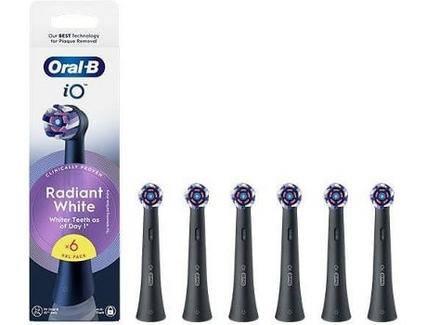 Recarga para Escovas de Dente ORAL-B IO Radiant White (6 Unidades – Preto)