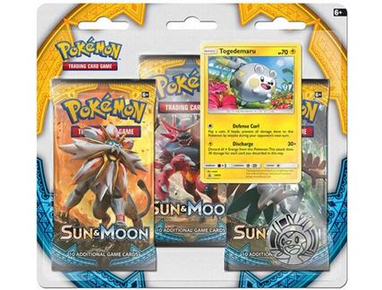 Pack Cartas Pokémon Sun & Moon Booster Blister (3)
