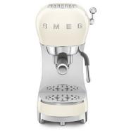 Máquina de Café Manual SMEG ECF02CREU (15 BAR – Creme – Café moído e pastilhas)