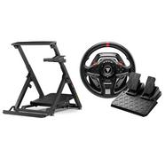 Next Level Racing Wheel Stand 2.0 + Thrustmaster T128 Volante com Pedales Magnéticos PS5/PS4/PC