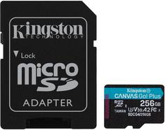 Cartão de memória Kingston SDCG4/256GB Micro SD com adaptador (256 GB)