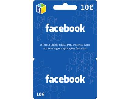 Cartão Facebook – 10 euros