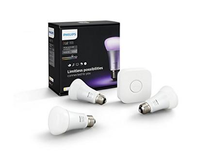 Philips Hue Ambience Wireless Lighting LED Starter Kit (3xLâmpada + Hue Bridge 2.0)